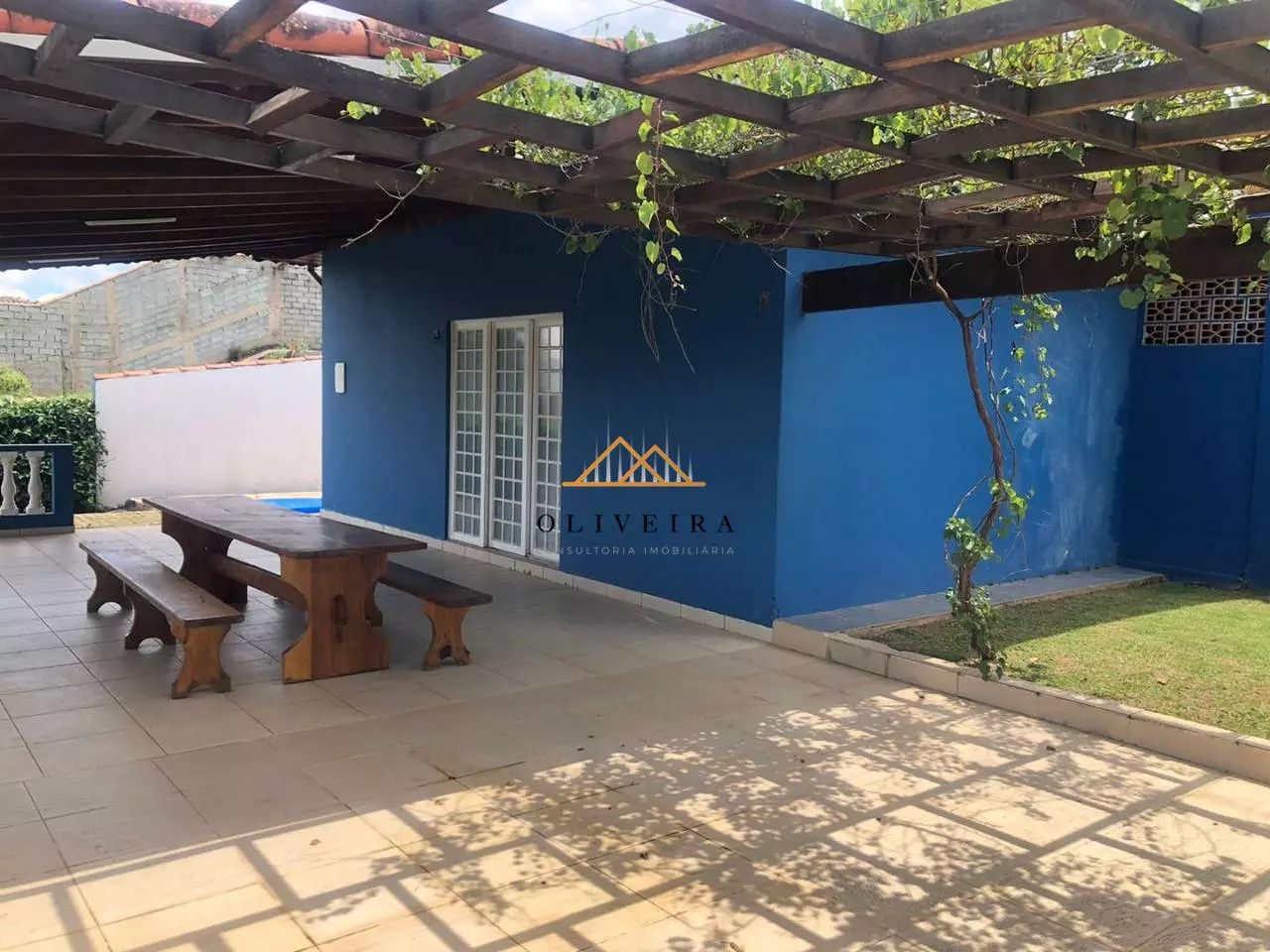 Área gourmet junto ao jardim